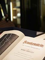 Intro page to Mary Shelley's Frankenstein